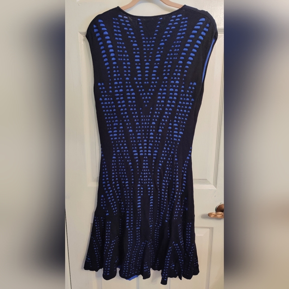 XL Rachel Rachel Roy Black and Blue Cutout Dress - Picture 2 of 3